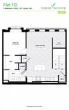 Flat 112 Floorplan Flat 112 Floorplan at Verde Pointe